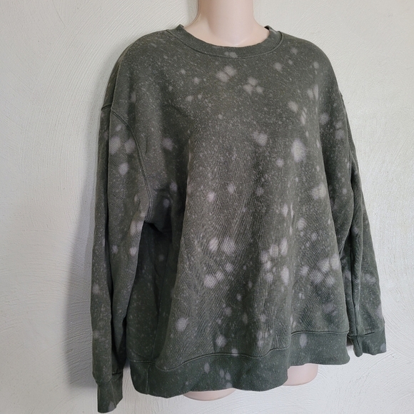 Wild Fable Green Tie Dye Pullover Sweatshirt Size Women's Small - Picture 4 of 8
